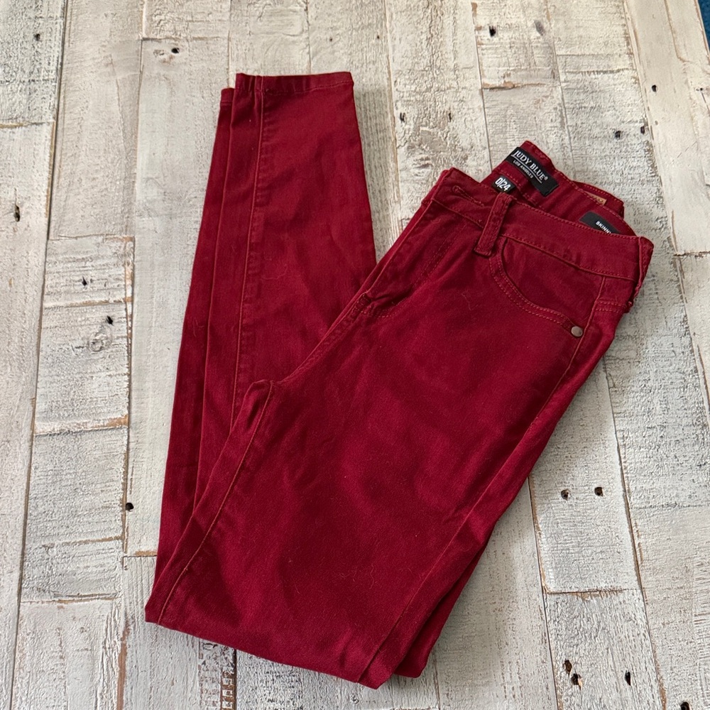 Judy Blue Red Skinny Pants